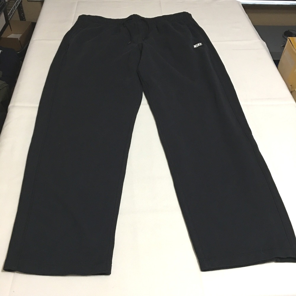 Nike Sportswear Club Varsity Open Hem Pants Mens 2XL Tall Black Sweatpants